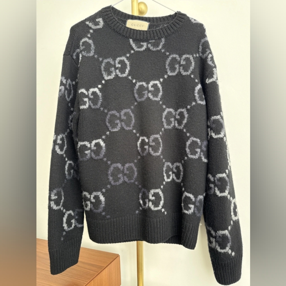 Gucci Wool sweater with GG intarsia